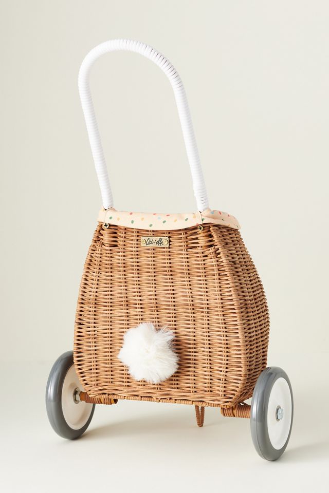Olli Ella Rattan Bunny Luggy #1