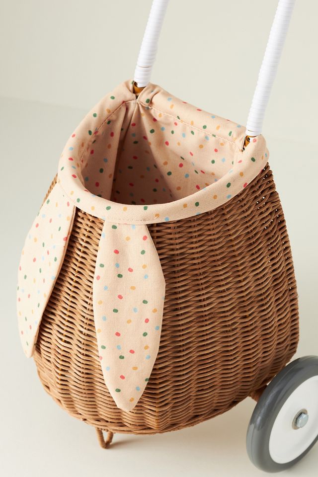 Olli Ella Rattan Bunny Luggy #2