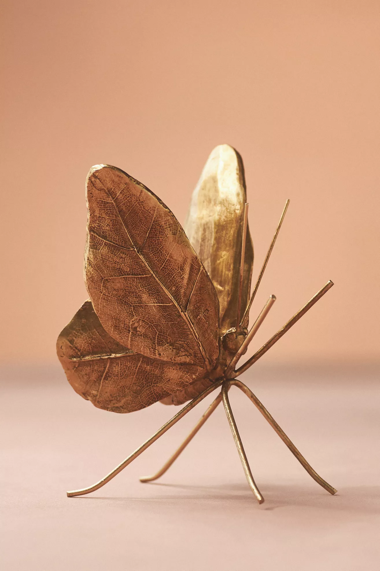 Gold Butterfly Decorative Objects, Set of 2 - thumbnail 2