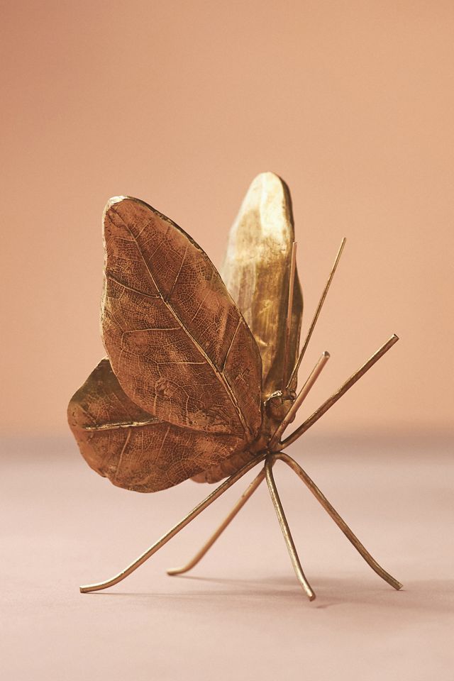 Gold Butterfly Decorative Objects, Set of 2 #1