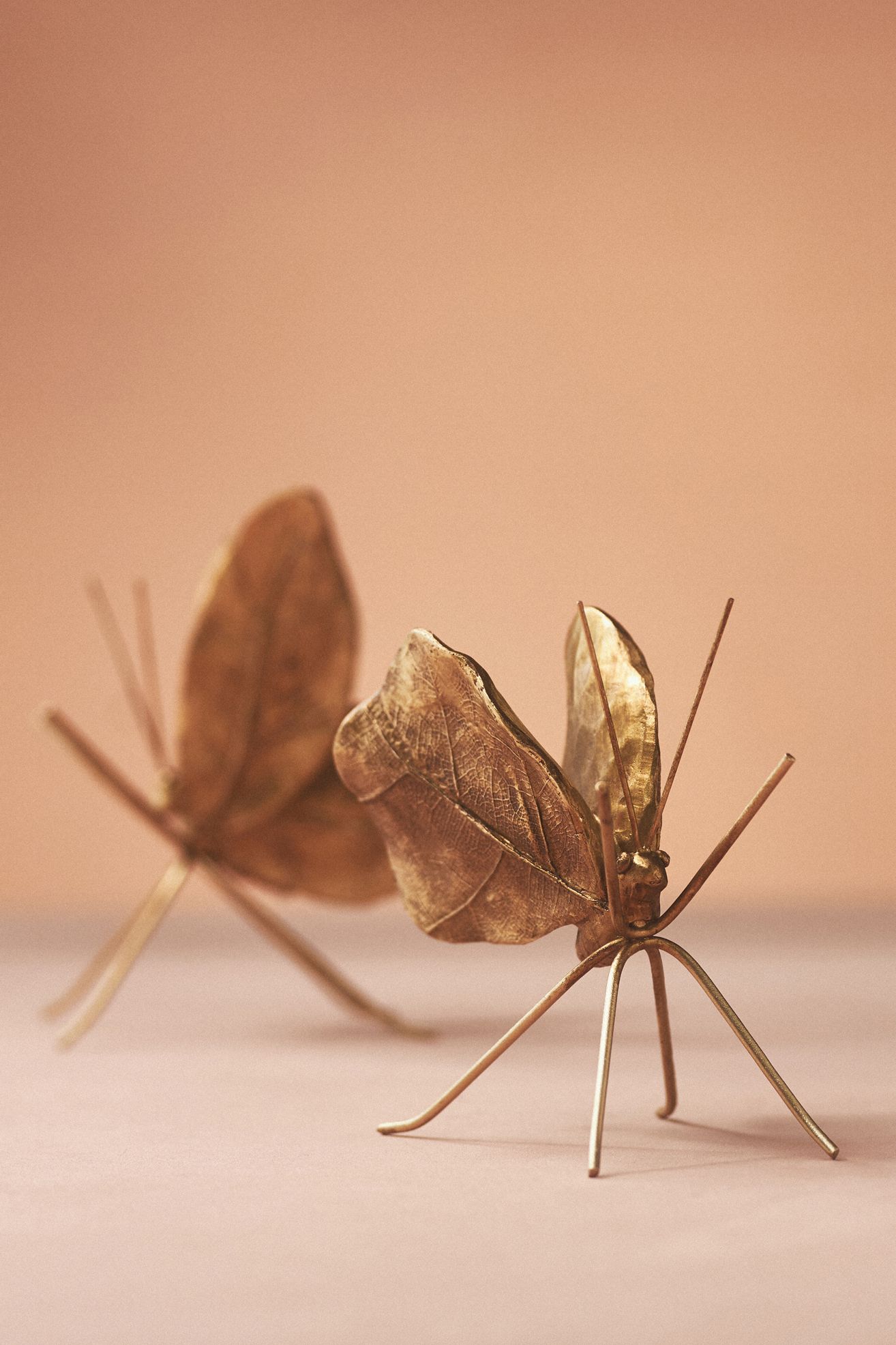 Gold Butterfly Decorative Objects, Set of 2 - Gold, One Size