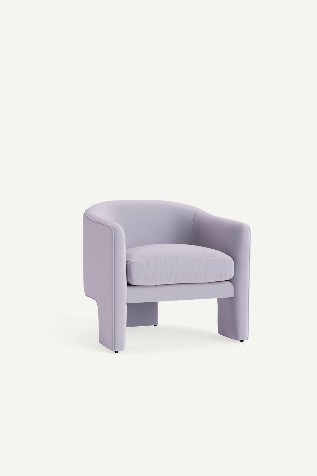Effie Tripod Chair by Anthropologie in Purple, Women's, Polyester/Cotton