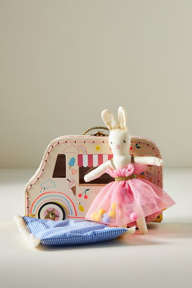 Ice Cream Van Bunny Mini Suitcase Doll | AnthroLiving