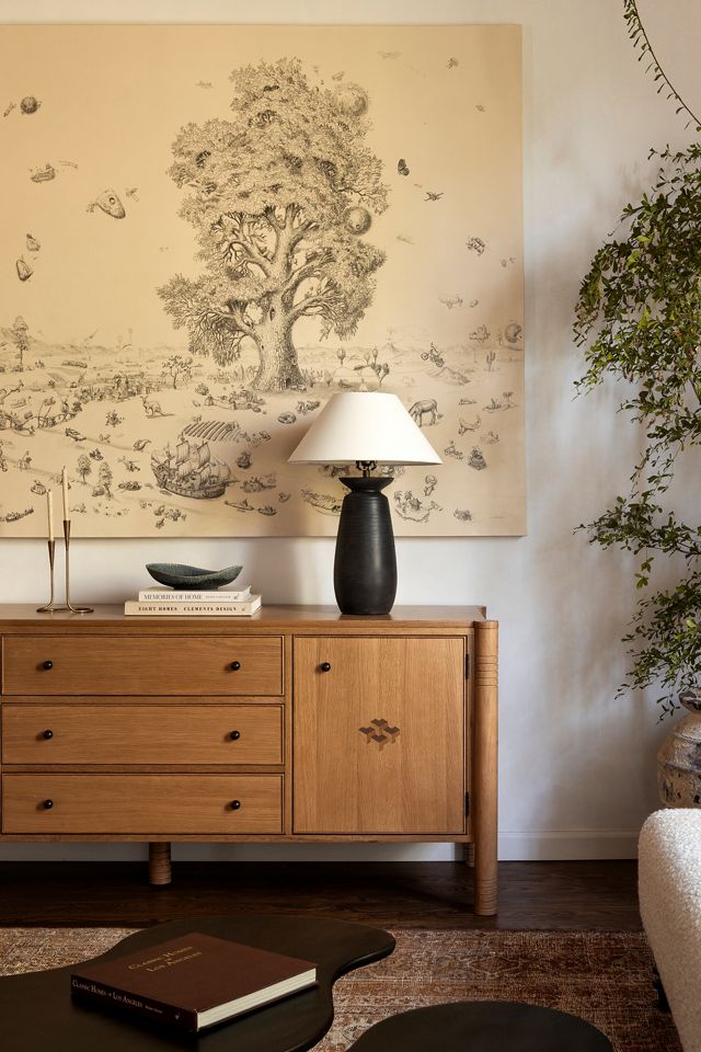 Katie Hodges Oak Five-Drawer Dresser #6