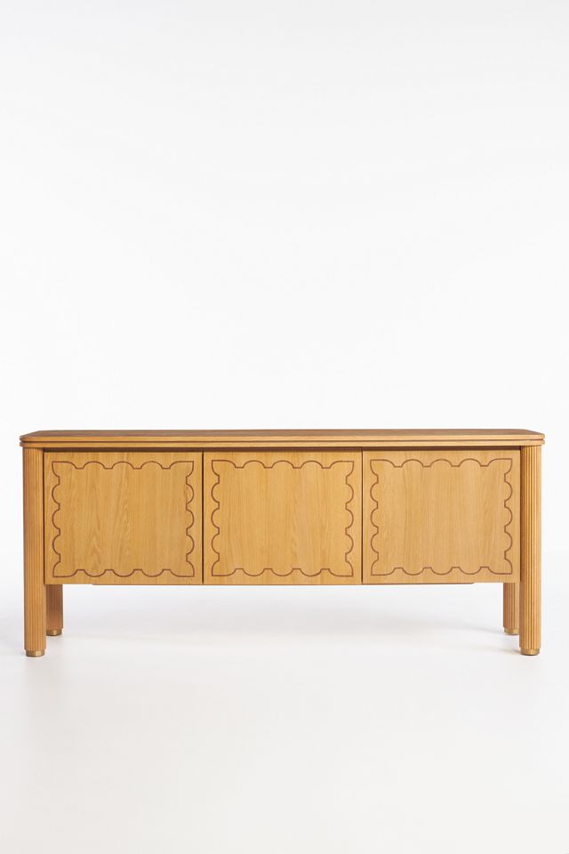 Katie Hodges Oak Media Cabinet #1