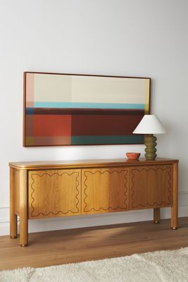 Katie Hodges Oak Media Cabinet