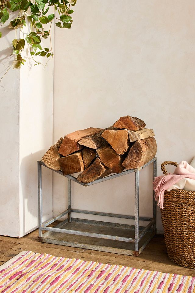 Chevron Iron Log Holder #1