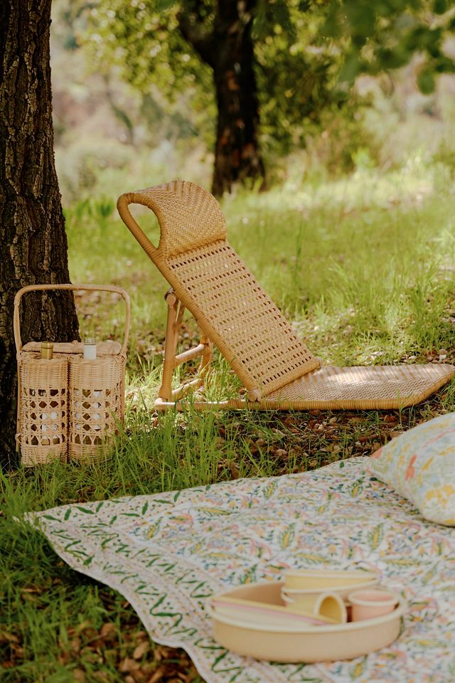 Foldable rattan garden furniture discount