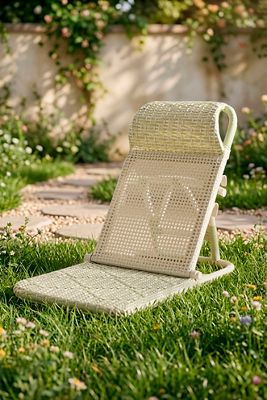 Folding Rattan Lounge Chair