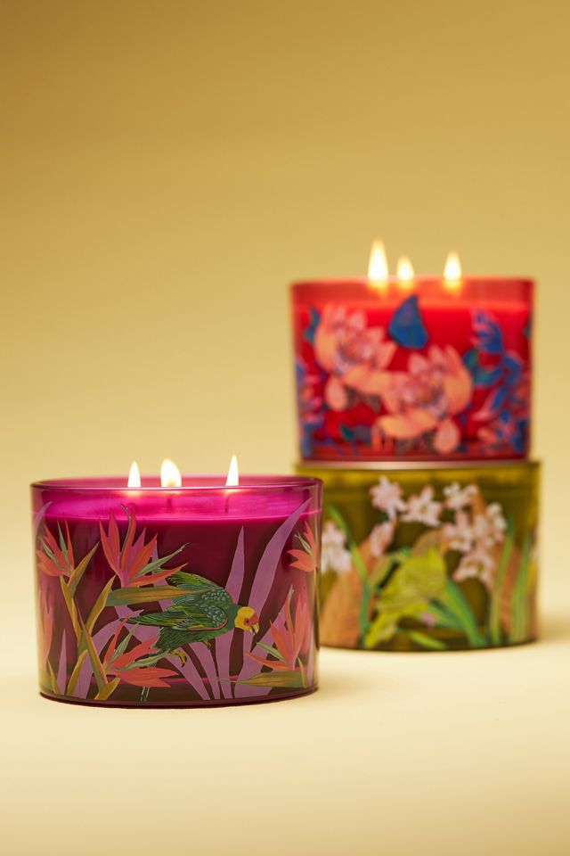 Aria Fruity White Amber Mandarin Glass Candle #1