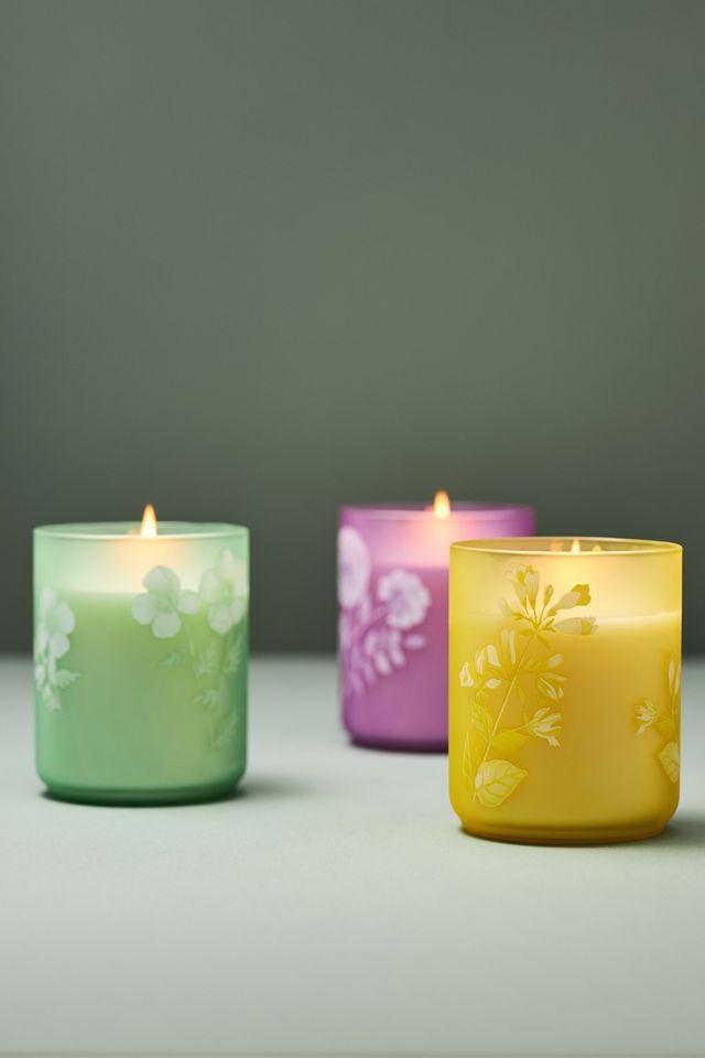 Eloise Floral Blue Poppy & Sage Floral Boxed Candle #1