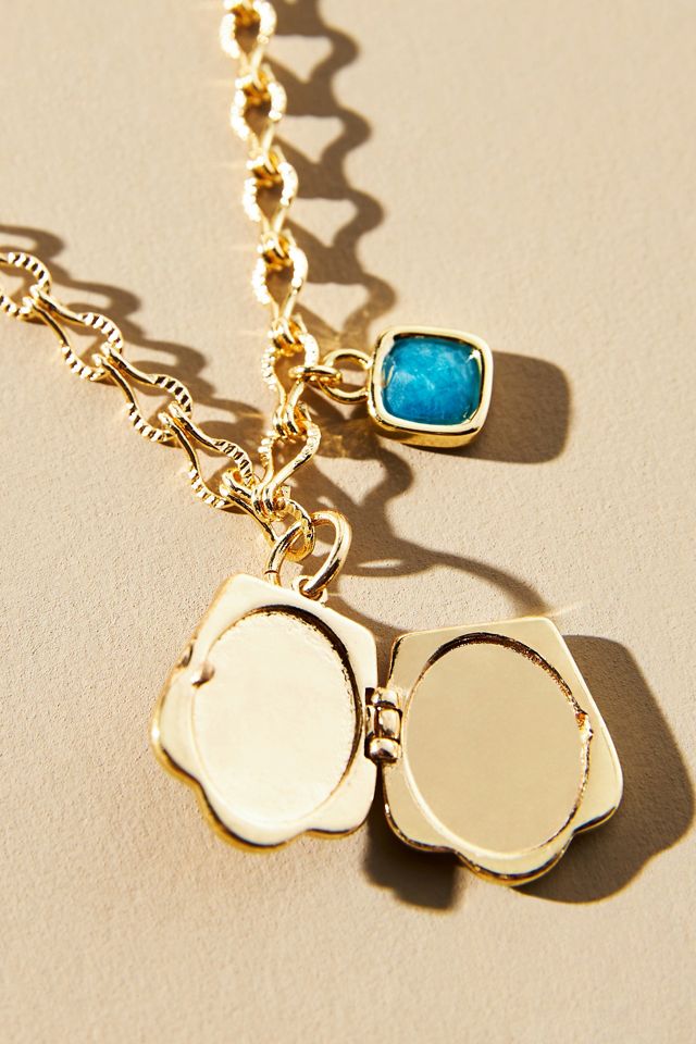 Scallop Locket Necklace #2