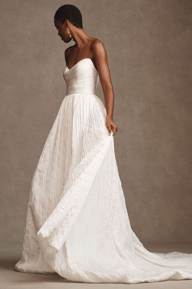Jenny Yoo Laurel Strapless Sweetheart Wedding Gown #5