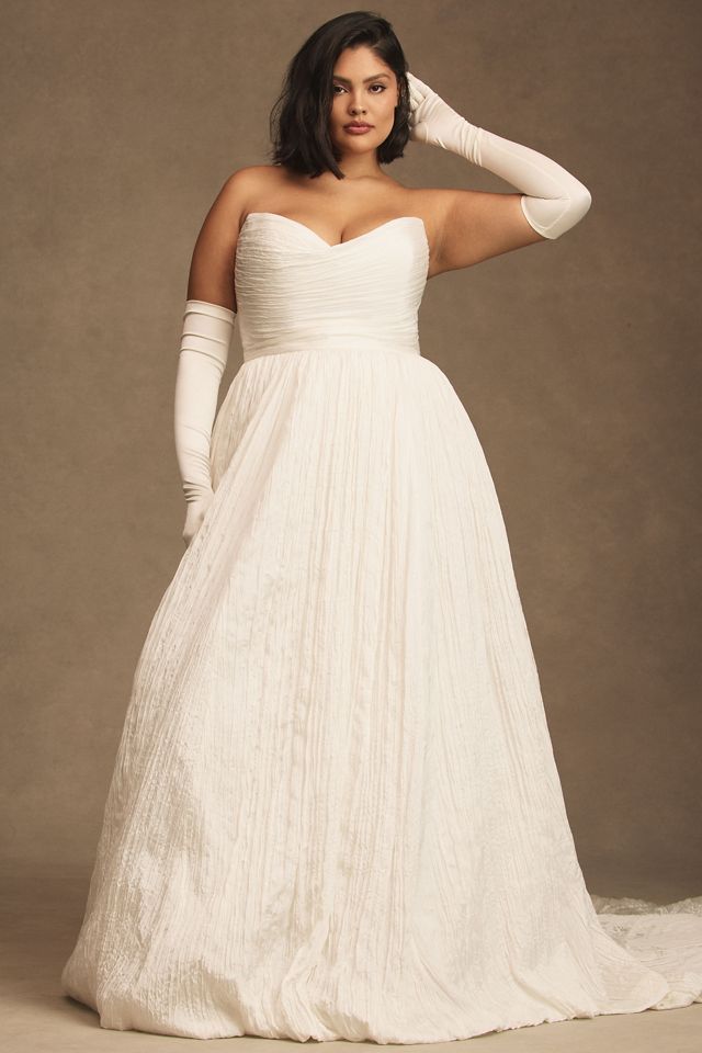 Jenny Yoo Laurel Strapless Sweetheart Wedding Gown #7