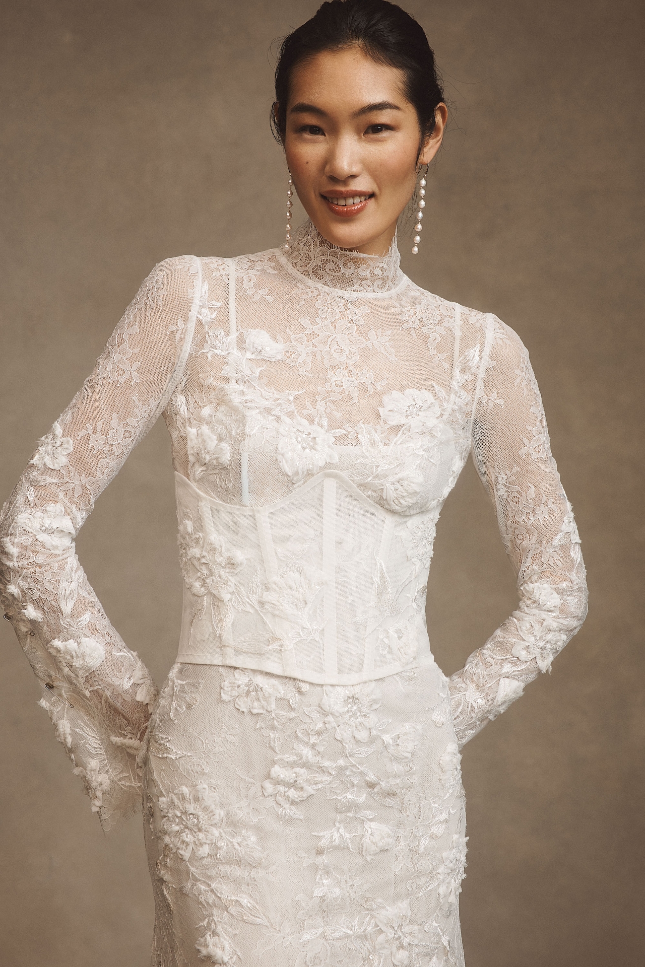 Willowby by Watters Serene Long-Sleeve Lace Wedding Gown