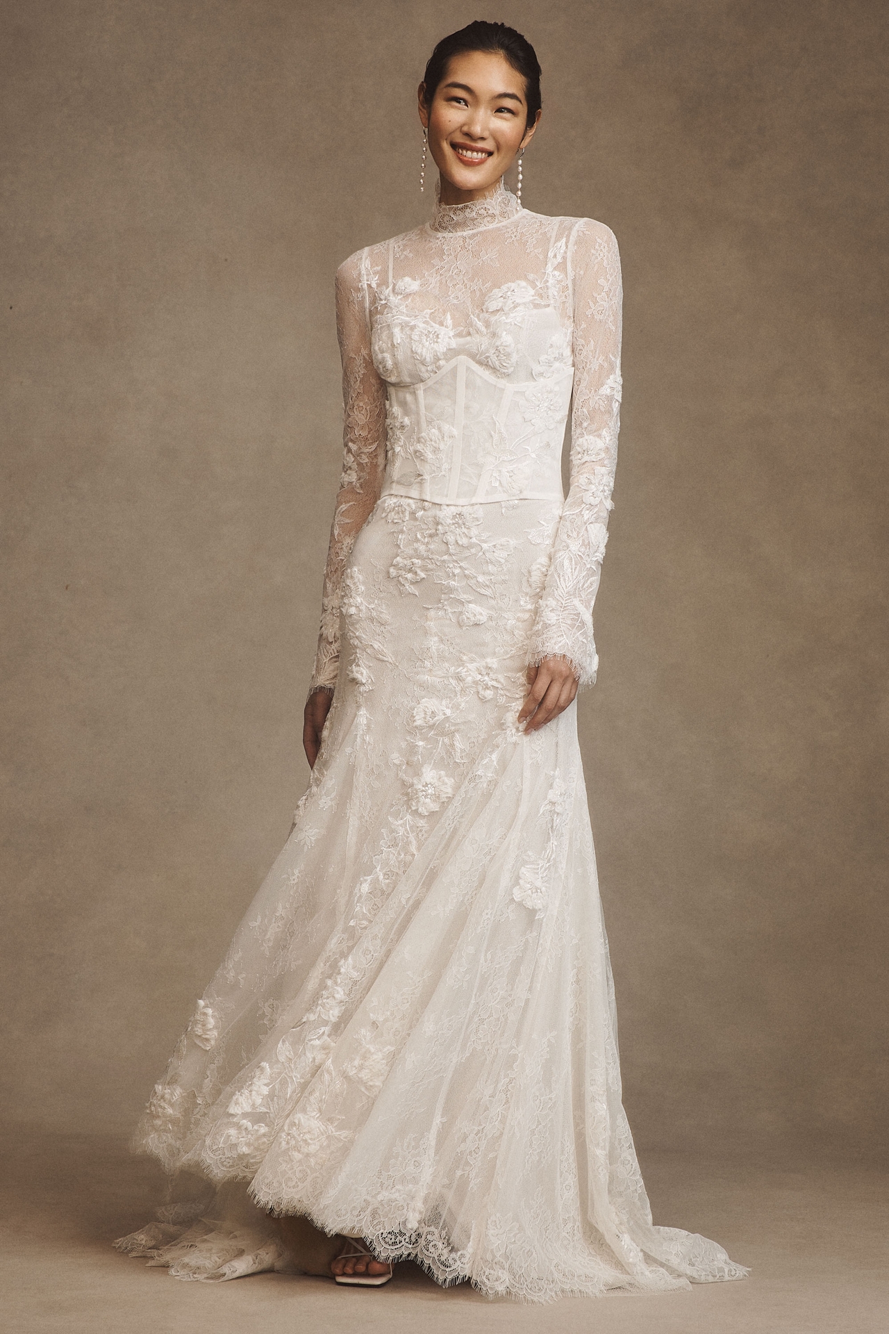 Willowby by Watters Serene Long-Sleeve Lace Wedding Gown