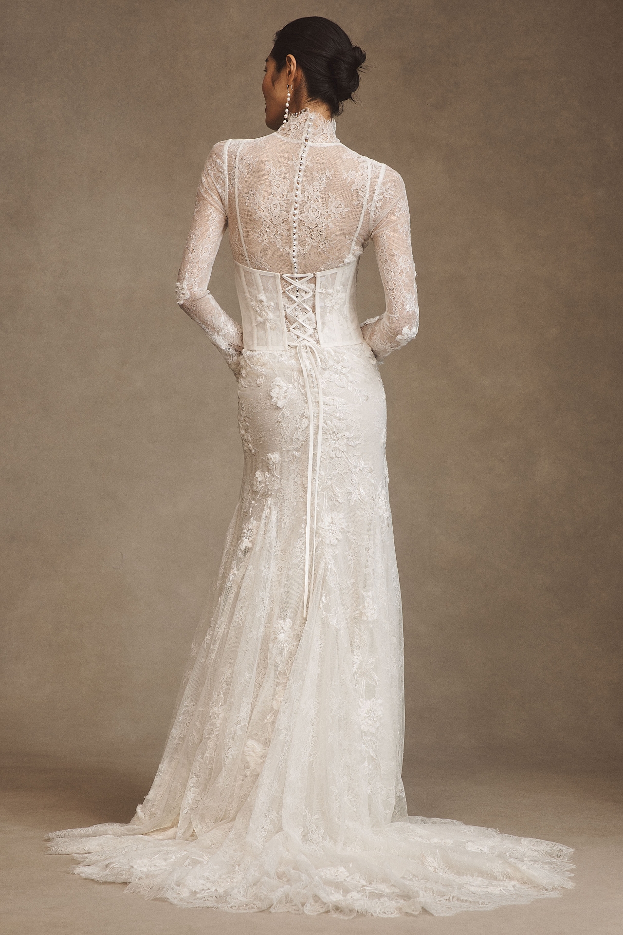 Willowby by Watters Serene Long-Sleeve Lace Wedding Gown