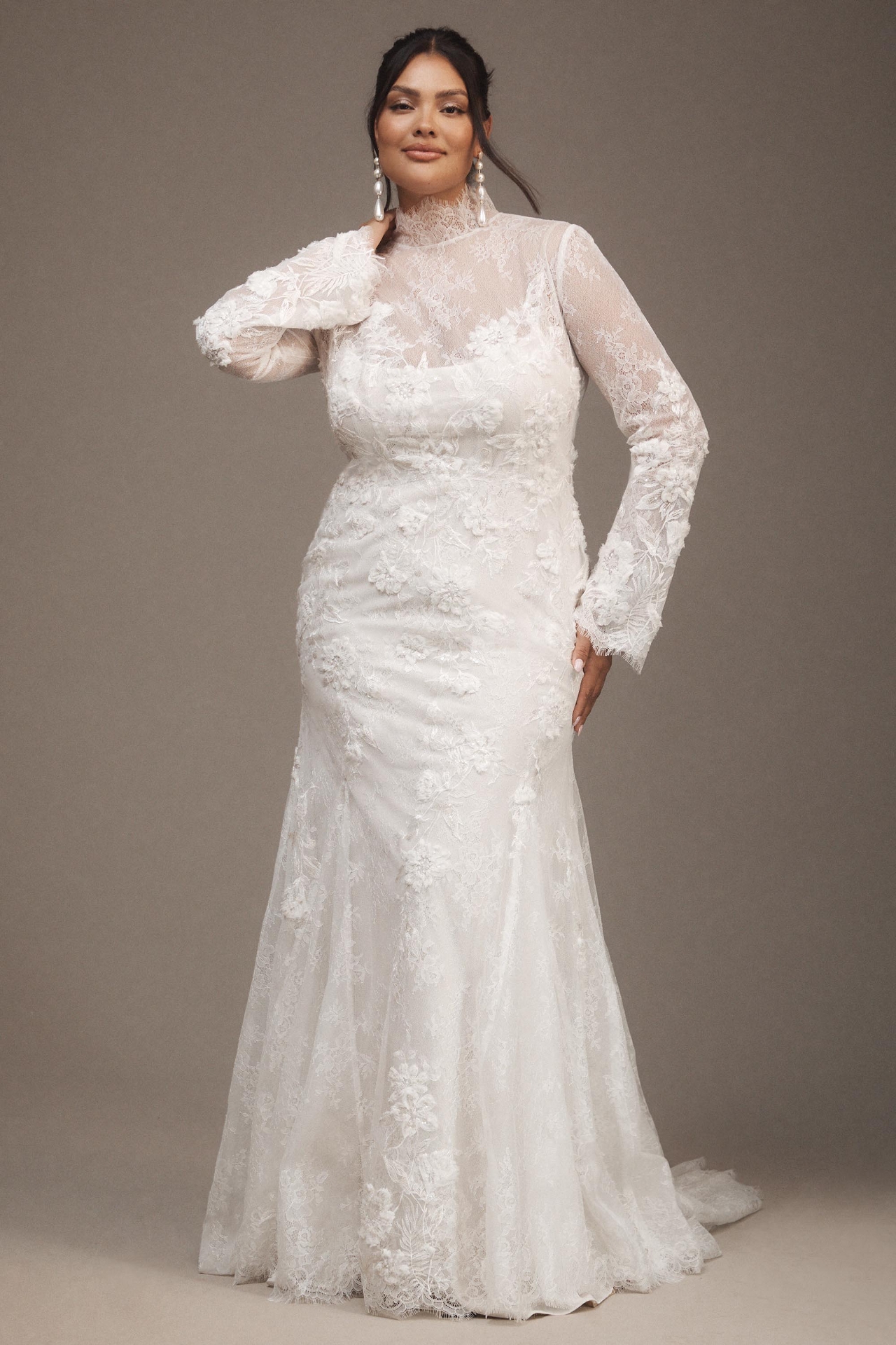 Willowby by Watters Serene Long-Sleeve Lace Wedding Gown