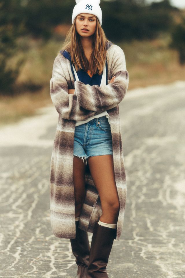 By Anthropologie Cozy Ombre Stripe Duster Sweater  display picture 1