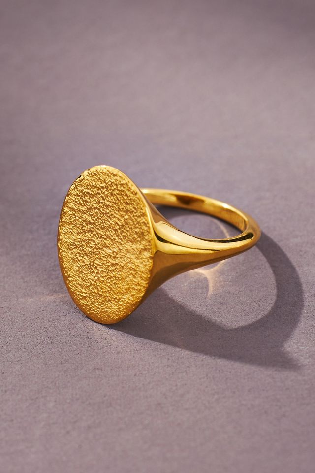 Bonvo Lou Wide Signet Ring | Anthropologie