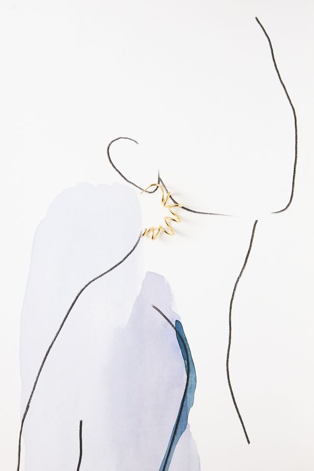 Bonvo Swirl Hoop Earrings #2