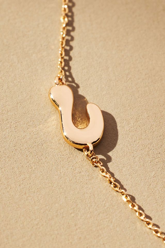 Anthropologie deals necklace initial