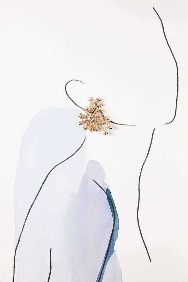 Spiked Star Post Earrings #2