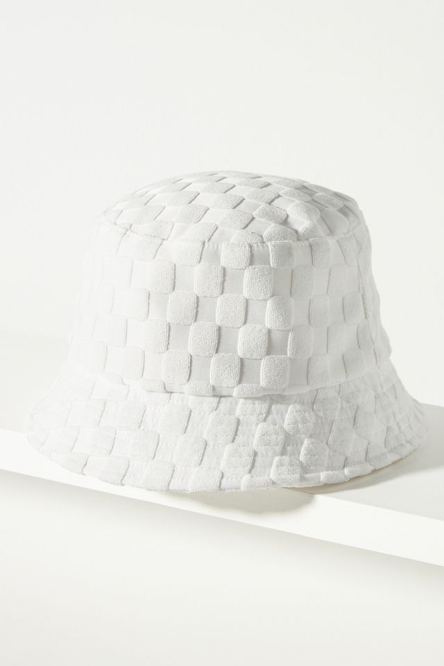 By Anthropologie Checkered Bucket Hat | Anthropologie display picture 3