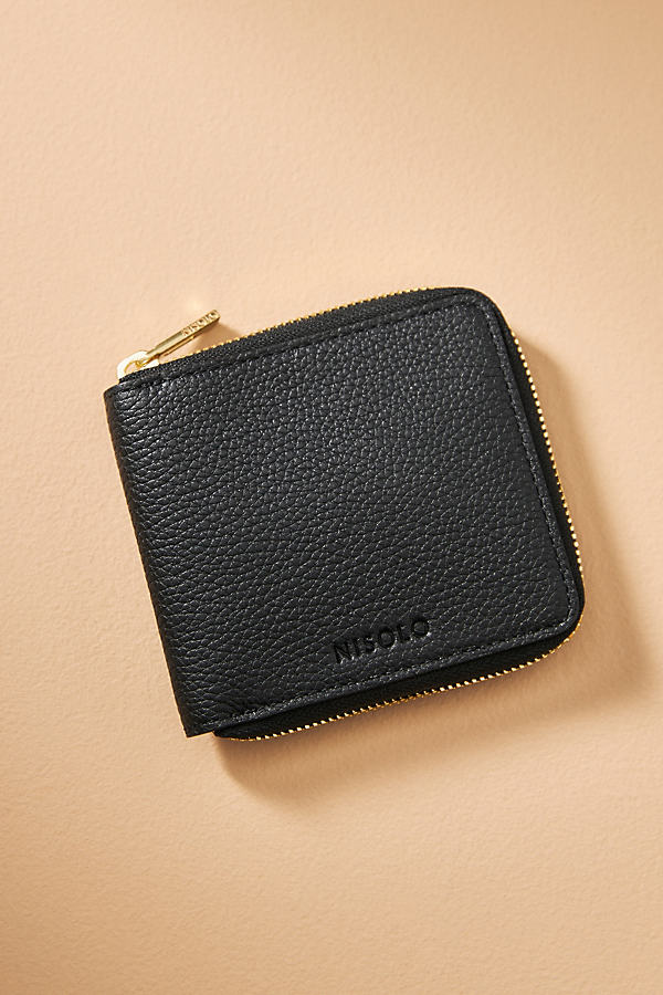 Nisolo Remi Zip Wallet In Black