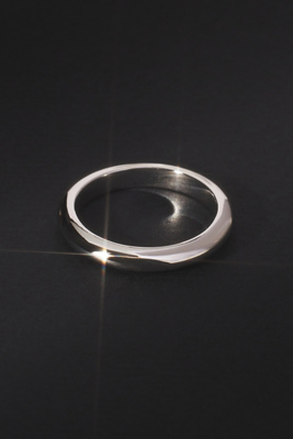 Shop Found By Julie Small Major Gold Band Ring In White