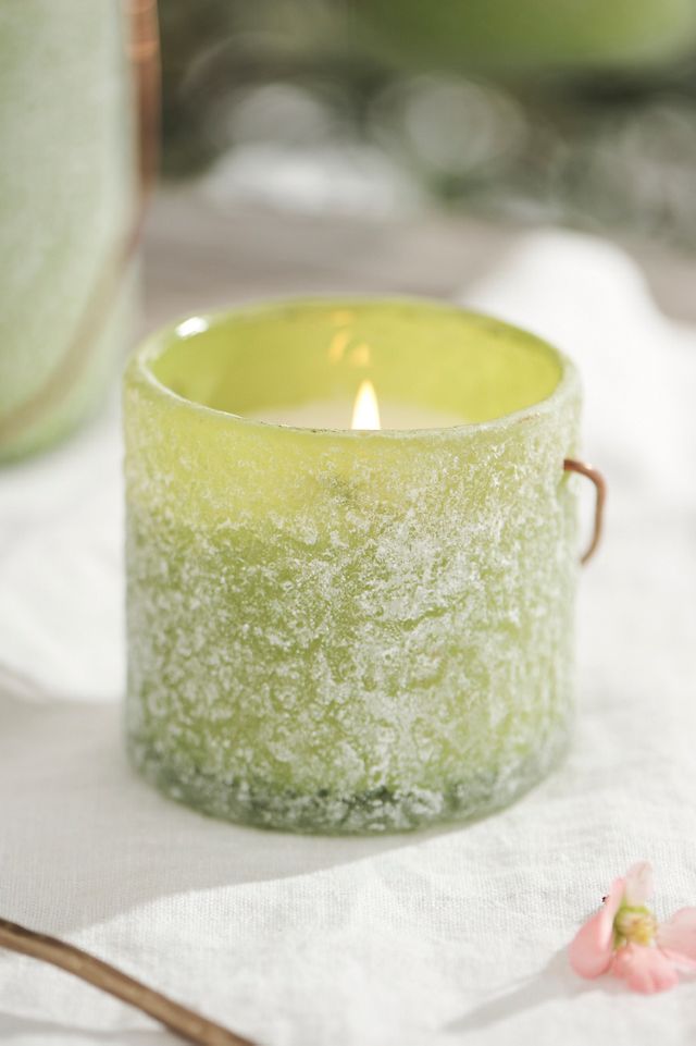 Hanging Sanded Glass Citronella Candle #3