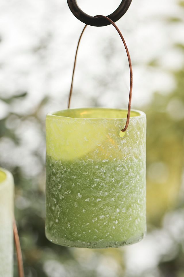Hanging Sanded Glass Citronella Candle #4