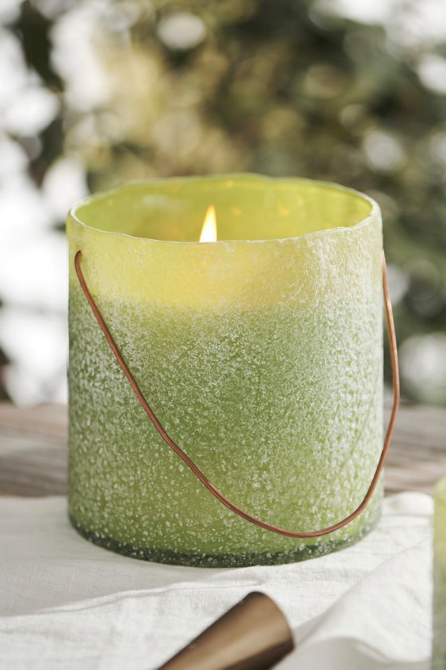Hanging Sanded Glass Citronella Candle #5
