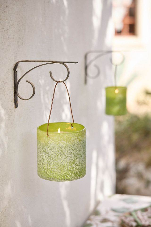 Hanging Sanded Glass Citronella Candle #1
