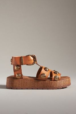 Shop Circus Ny By Sam Edelman Katy Stud Sandals In Brown