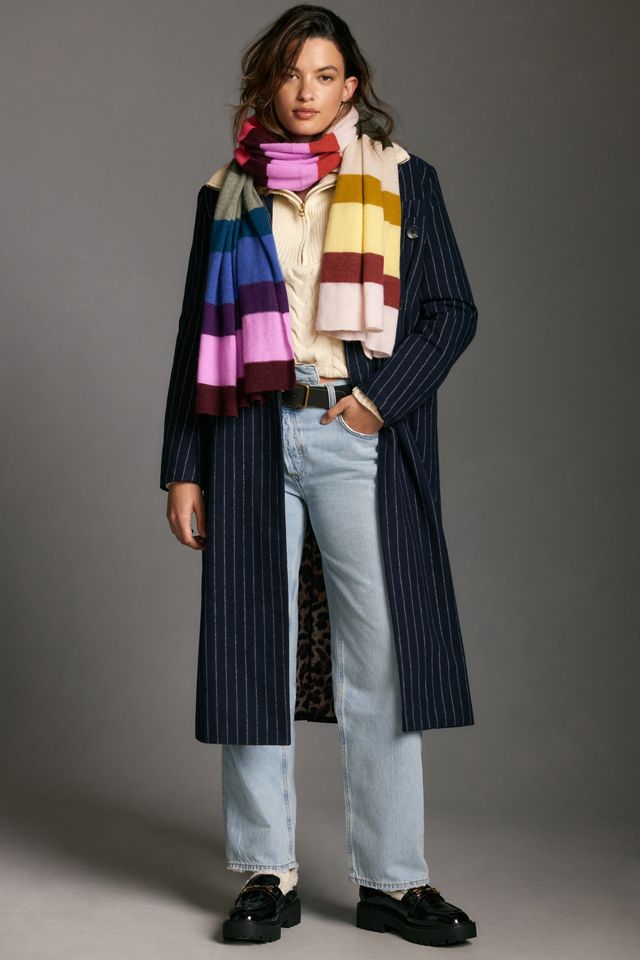 White + Warren Cashmere Rainbow Scarf #2