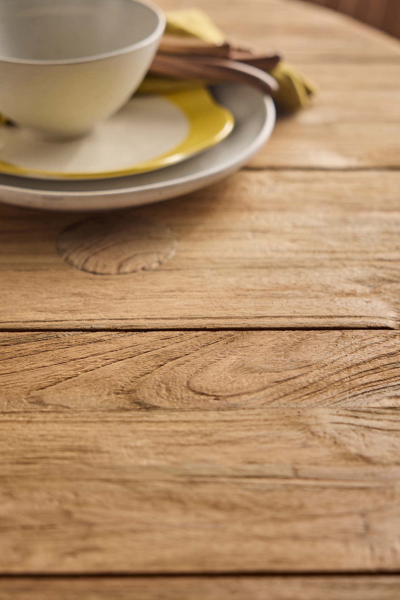 Reclaimed Teak Round Dining Table