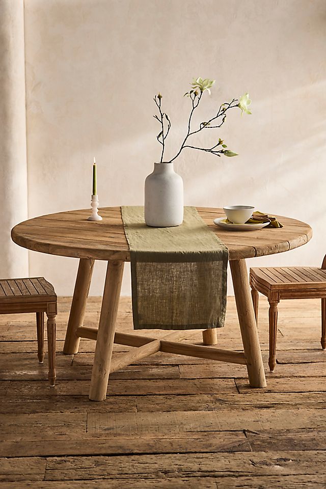 Reclaimed Teak Round Dining Table Reclaimed Teak Round Dining Table