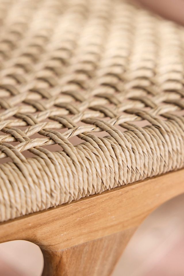 Havana Open Weave Two Seat Armless Bench #2