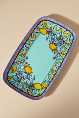 Alexandra Farmer The Flock Melamine Rectangle Platter
