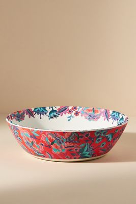 Alexandra Farmer The Flock Melamine Serving Bowl