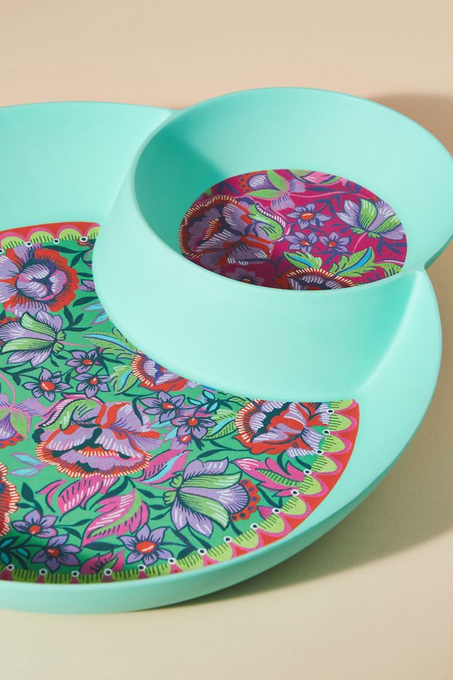 Alexandra Farmer The Flock Melamine Chip & Dip Platter #2