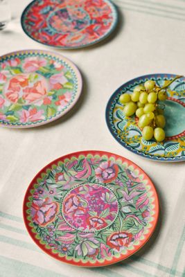 Alexandra Farmer The Flock Melamine Dinner Plate