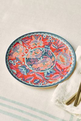 Alexandra Farmer The Flock Melamine Dinner Plate