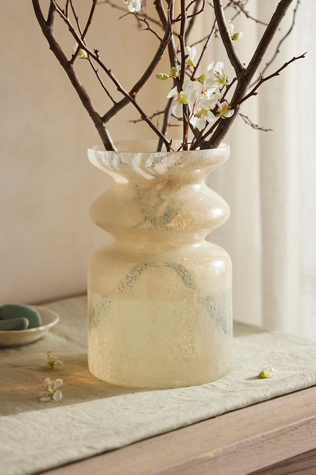 Sanded Glass Vase