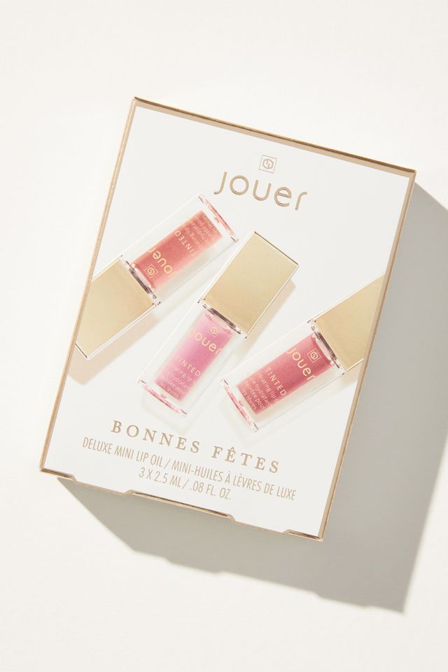 Jouer Cosmetics Bonnes Fêtes Deluxe Mini Lip Oil Trio Set #3