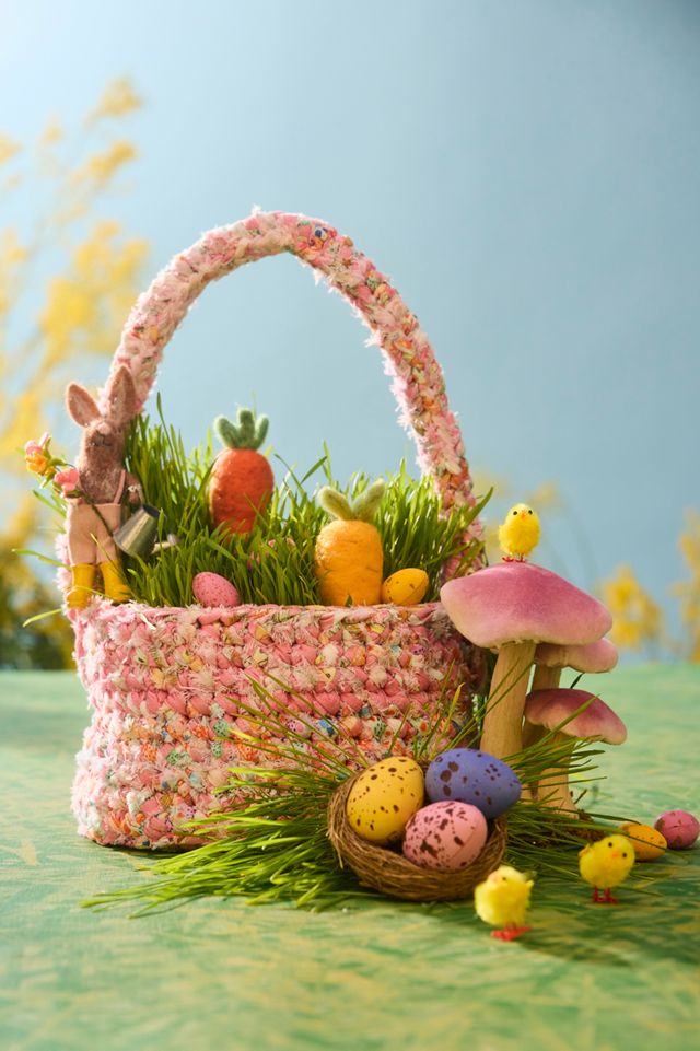 Watering Can Bunny Felt Critter #1