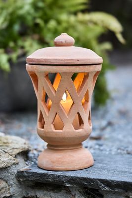 Terracotta Pedestal Lantern