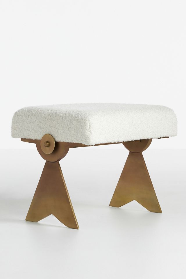 Katie Hodges Bouclé Ottoman #2