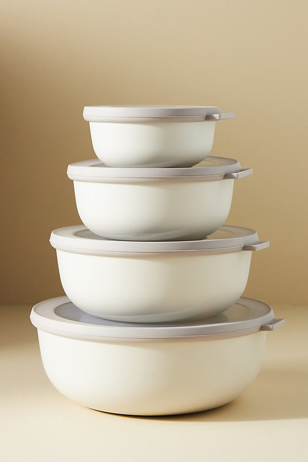 Mepal Criqula Storage Bowls, Set Of 4 In White
